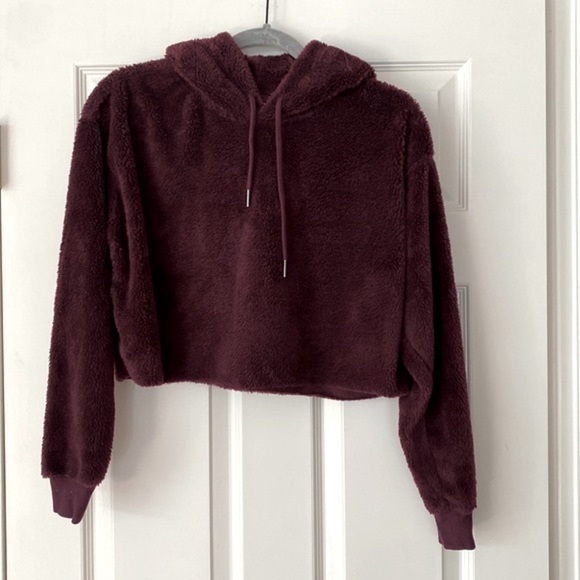 Urban Outfitters Teddy Cropped Hoodie - Picture 5 of 8